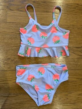 GAP Baby 3T Bikini Violet Purple w/ Strawberries NWOT